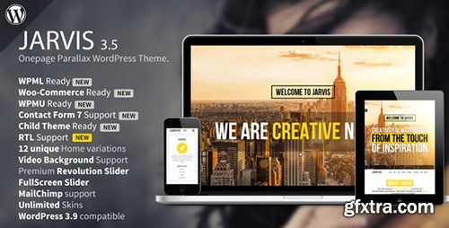 ThemeForest - Jarvis v3.5 - Onepage Parallax WordPress Theme