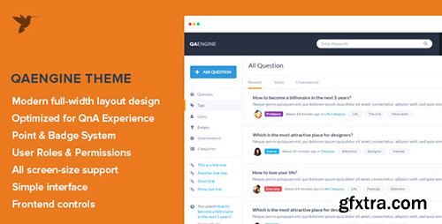 ThemeForest - QAEngine v1.2.1 - Question and Answer WordPress Theme