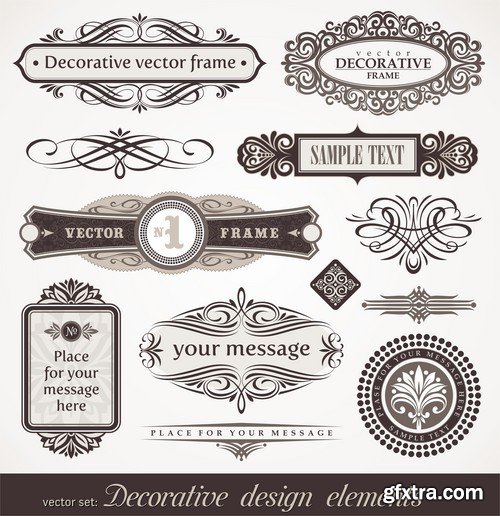 Vintage VEctor Elements - 30x EPS