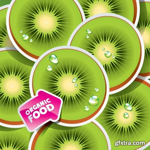 Kiwi Vectors 25xEPS