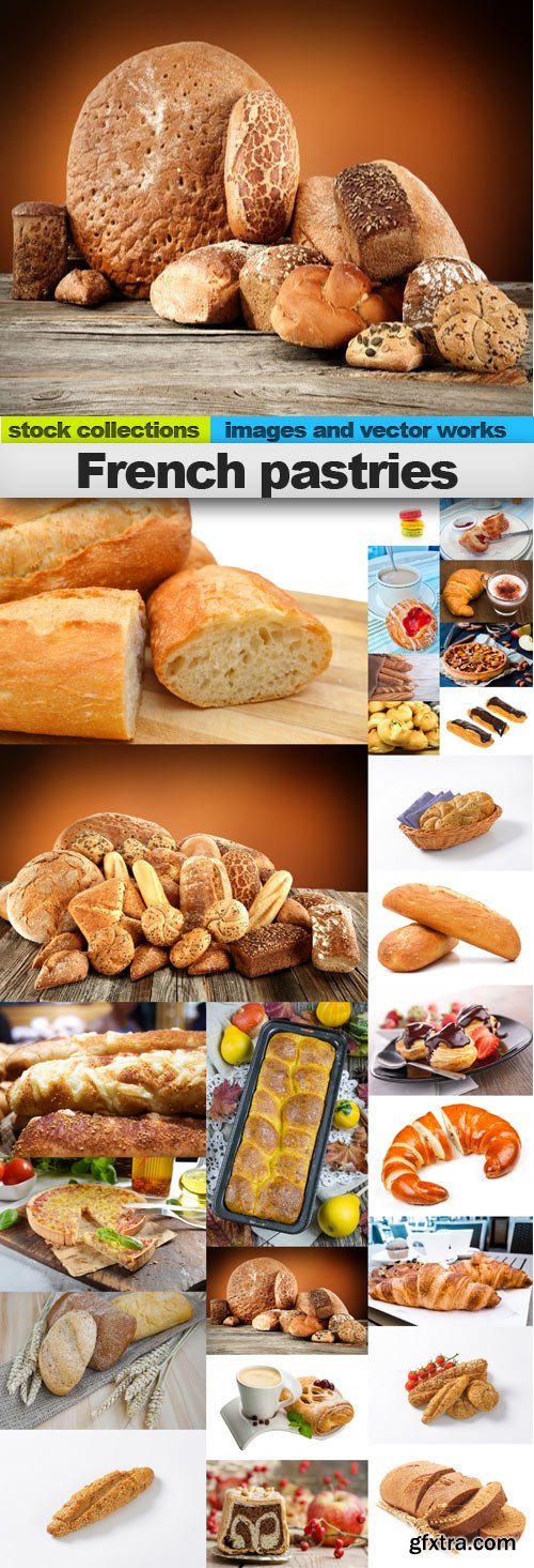 French pastries,25 x UHQ JPEG