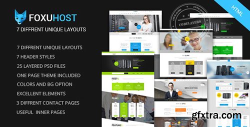 ThemeForest - Foxuhost - Web Hosting, Responsive HTML5 Template - RIP