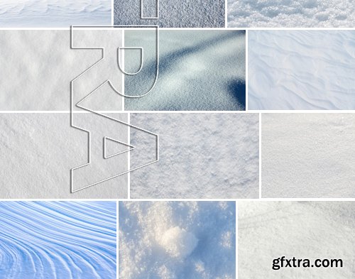 Stock Photos - Snow texture, 25xJPG