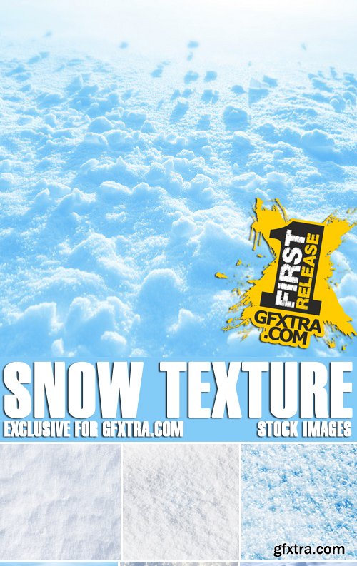 Stock Photos - Snow texture, 25xJPG