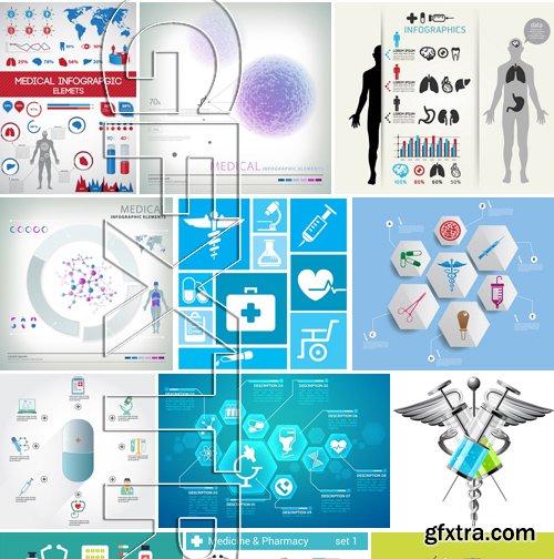 Stock Vectors - Medical Infographic 8, 25xEPS