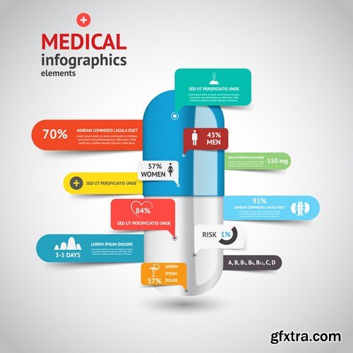 Stock Vectors - Medical Infographic 8, 25xEPS