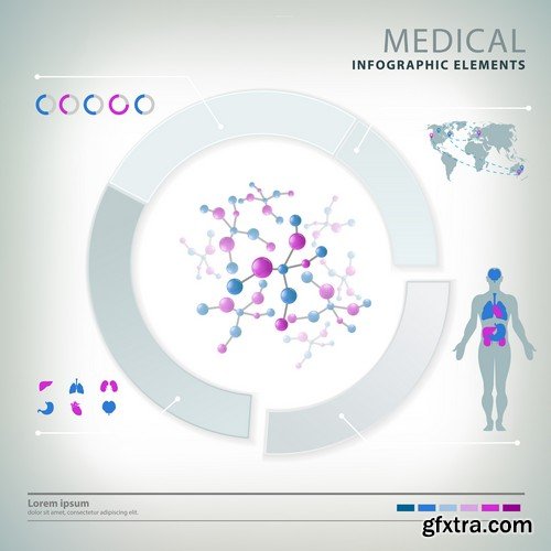 Stock Vectors - Medical Infographic 8, 25xEPS