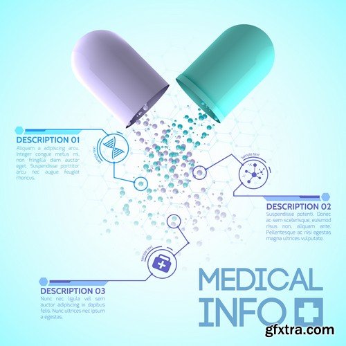 Stock Vectors - Medical Infographic 8, 25xEPS