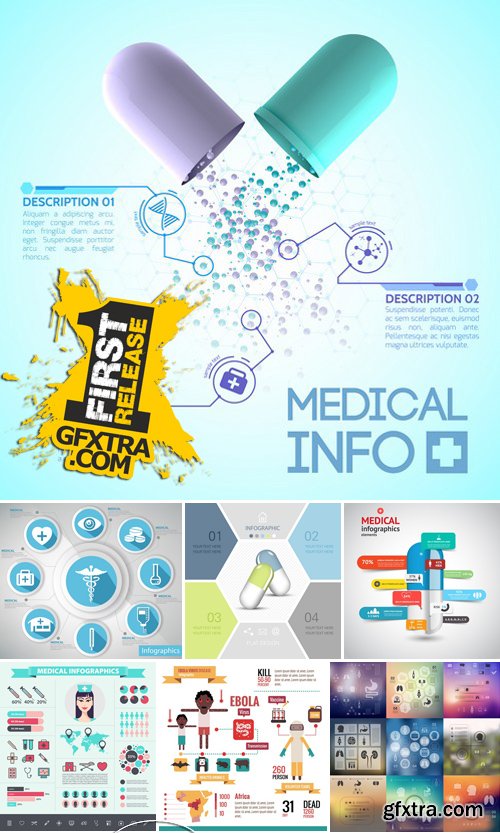 Stock Vectors - Medical Infographic 8, 25xEPS