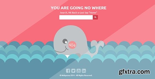 ThemeForest - No Where - Responsive Creative 404 Error Template - RIP