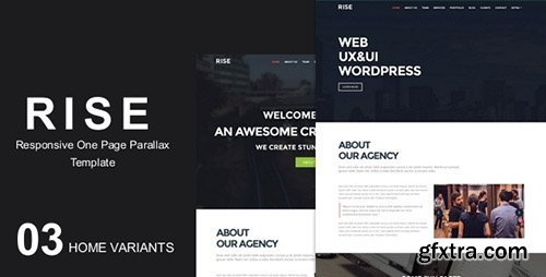 ThemeForest - RISE -OnePage Agency Portfolio Template - RIP