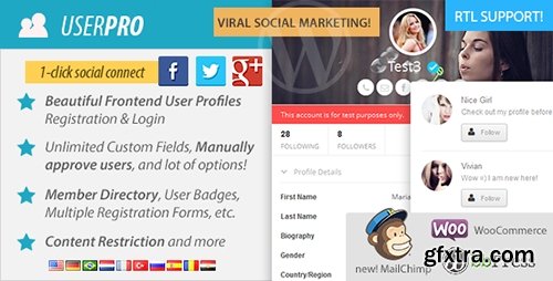 CodeCanyon - UserPro v2.10 - User Profiles with Social Login