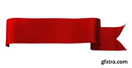 Red Ribbons Isolated 25xJPG