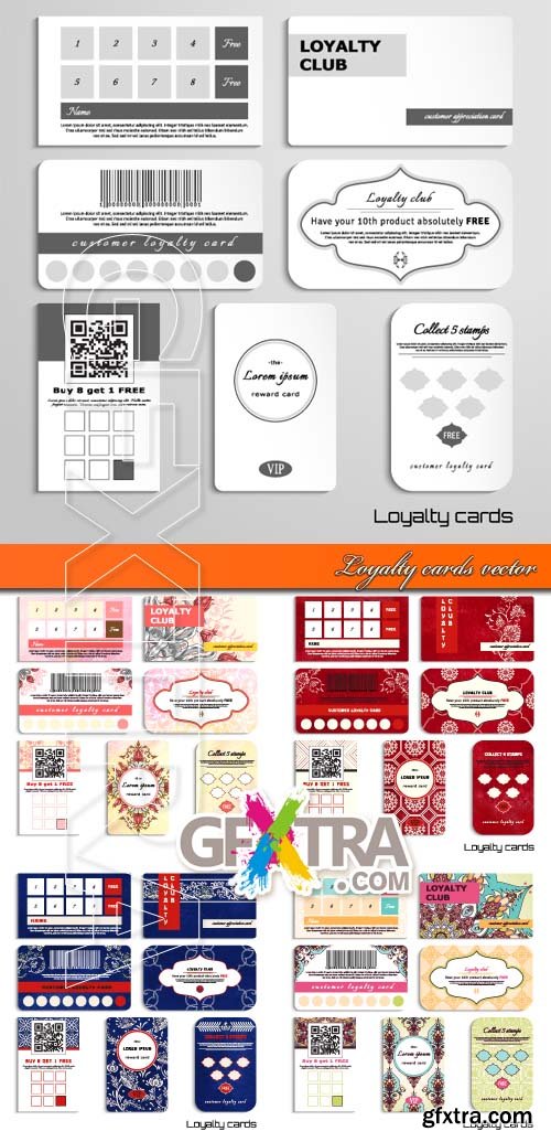 Loyalty cards vector