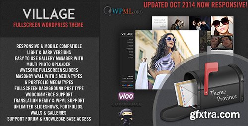 ThemeForest - Village v5.0.1 - A Responsive Fullscreen WordPress Theme