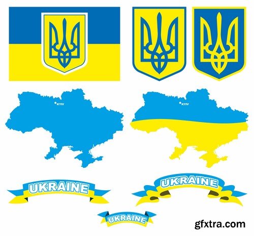 Stock Vectors - Ukraine, 25xEPS