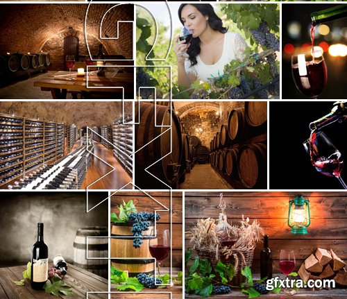 Stock Photos - Wine 4, 25xJPG