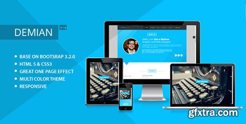 ThemeForest - Demian - Clean & Responsive Resume Template< - RIP