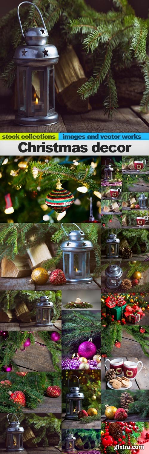 Christmas Decor,25 x UHQ JPEG