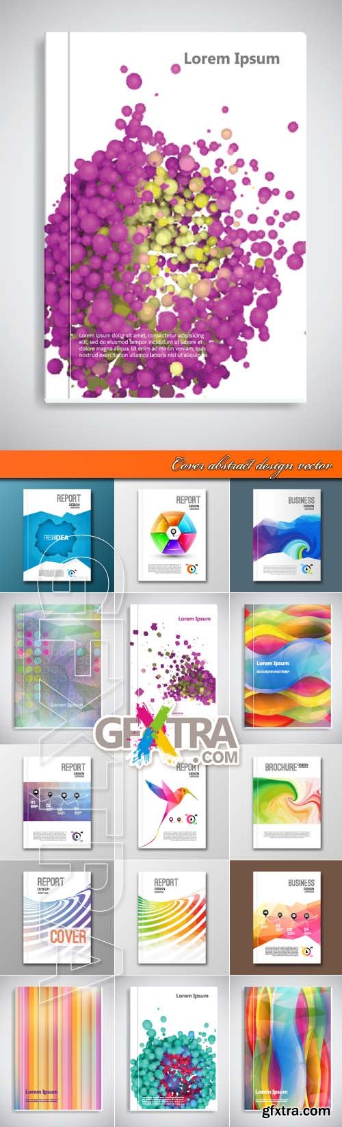 Cover abstract design vector