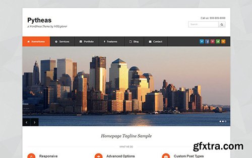 Pytheas v1.4 - WordPress Theme