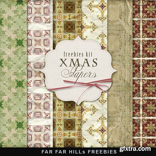 Textures - Xmas Papers 2014 - 6 JPG Backgrounds