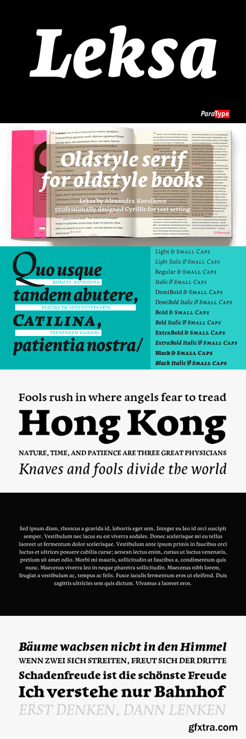 Leksa Font Family - 12 Fonts for $450