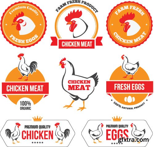 Chicken Logos & Designs 25xEPS