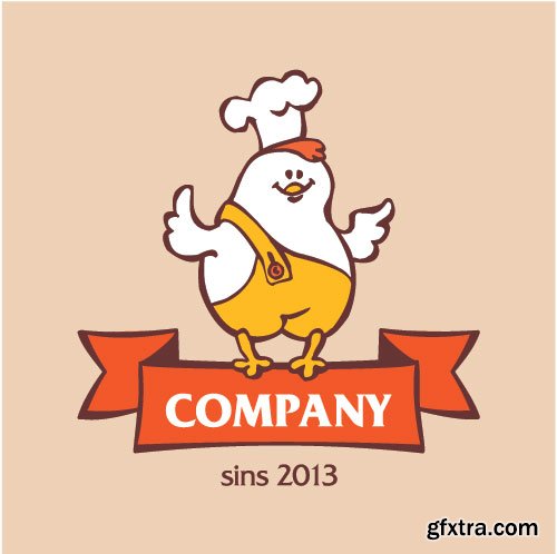 Chicken Logos & Designs 25xEPS