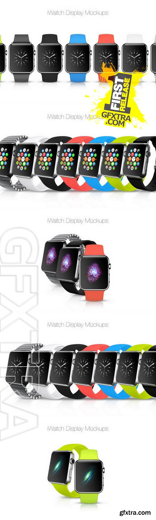 iWatch Display Mockups - Creativemarket 101519