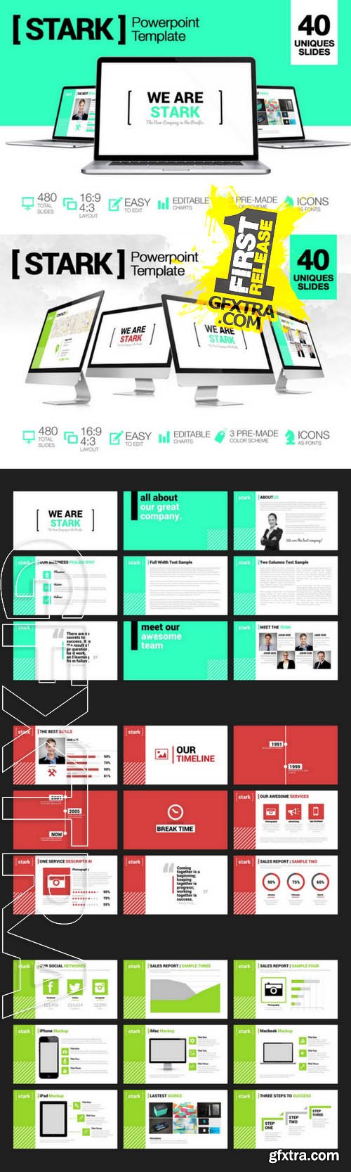 Stark - Powerpoint - Creativemarket 57406