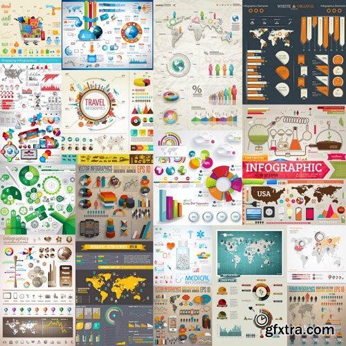 Infographics Design Elements#64 - 30 Vector