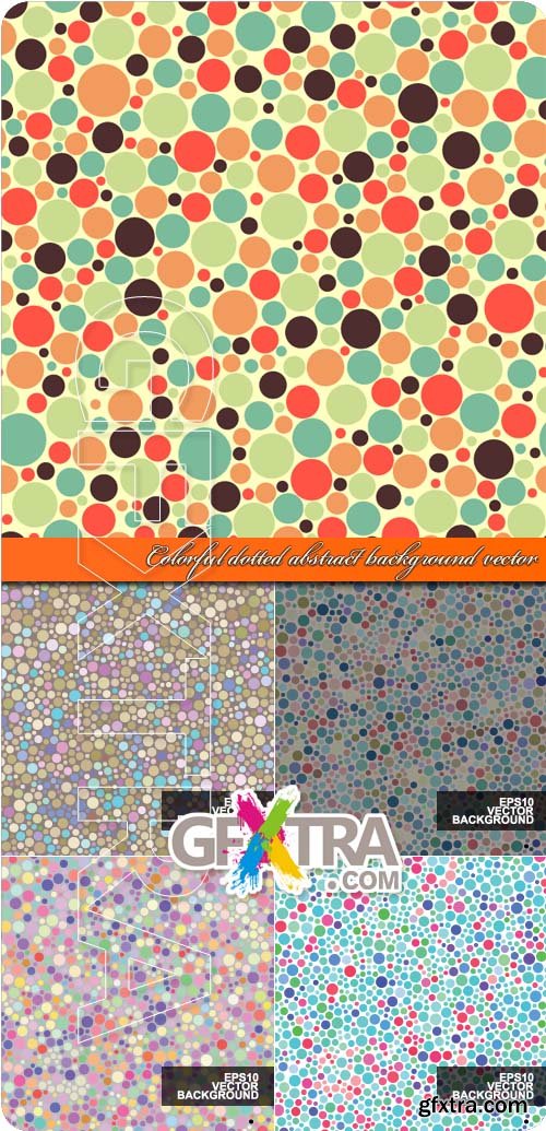 Colorful dotted abstract background vector