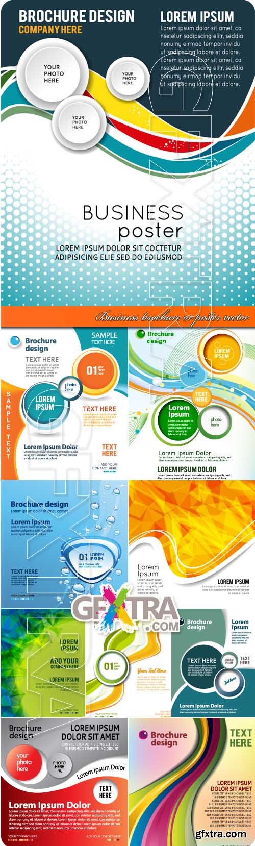 Business brochure or poster vector