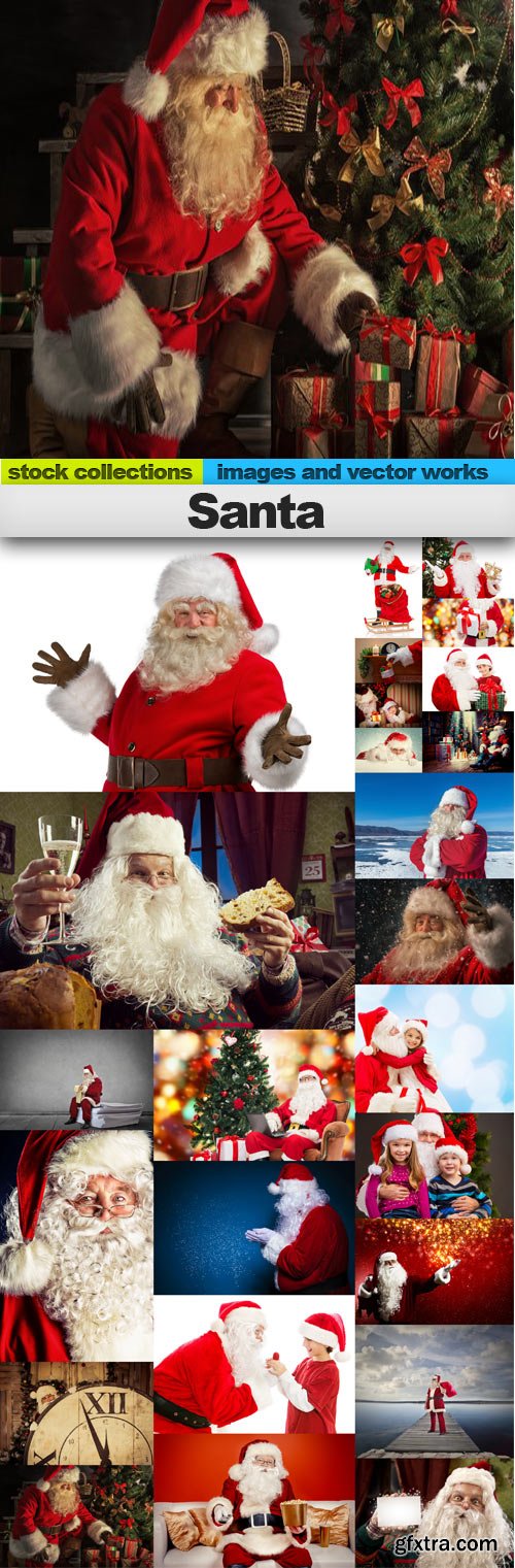 Santa,25 x UHQ JPEG