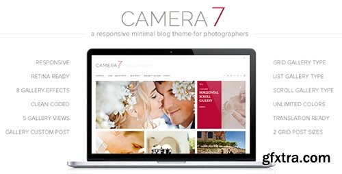 ThemeForest - Camera 7 v1.5 - Minimal Photography WordPress Theme