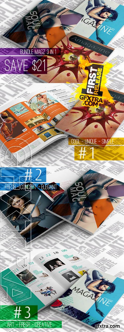 Bundle Magazine 3 IN 1 - Creativemarket 22867