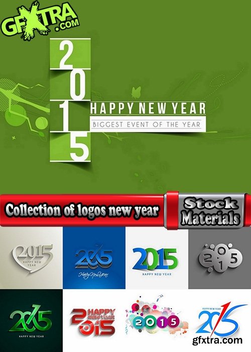 Collection of logos new year #2-25 Eps