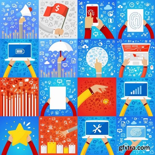 Collection elements of infographics vector image #5-25 Eps