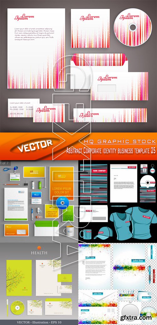 Stock Vector - Abstract Corporate identity business template 25