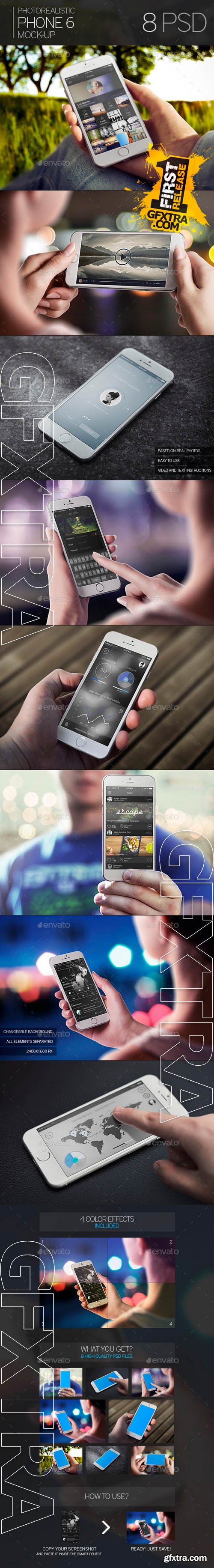 Photorealistic Phone 6 Mock-Up - GraphicRiver 9213379