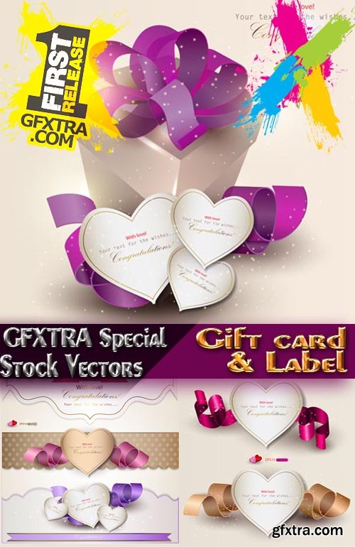 Stock Vectors - Gift Cards and Labels. 25xEPS