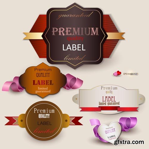 Stock Vectors - Gift Cards and Labels. 25xEPS