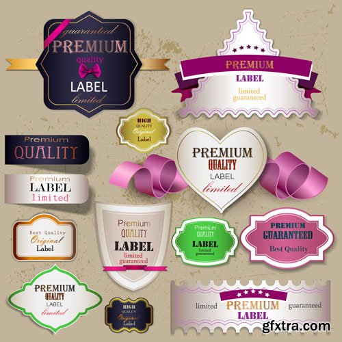 Stock Vectors - Gift Cards and Labels. 25xEPS