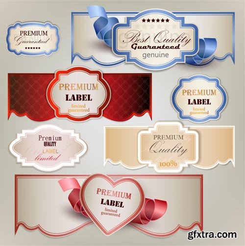 Stock Vectors - Gift Cards and Labels. 25xEPS