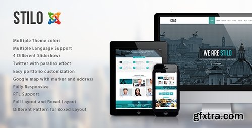 ThemeForest - Stilo v1.0 - One Page Multipurpose Joomla Template