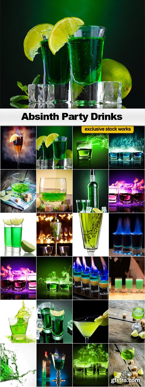 Absinth Party Drinks - 25x JPEGs