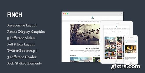 ThemeForest - Finch v1.0 - Photography & Magazine HTML5 Template - FULL