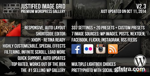 CodeCanyon - Justified Image Grid v2.3 - Premium WordPress Gallery