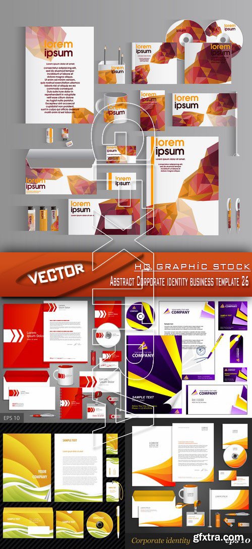 Stock Vector - Abstract Corporate identity business template 26